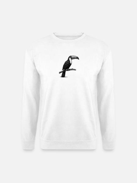 GEEKLEY – Bestiarium – Tukan - Unisex Pullover - Weiß