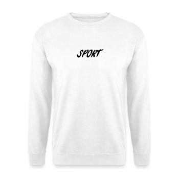 Abstrakter Sport-Print mit Kontrastfarben - Unisex Pullover - Weiß - Vorne
