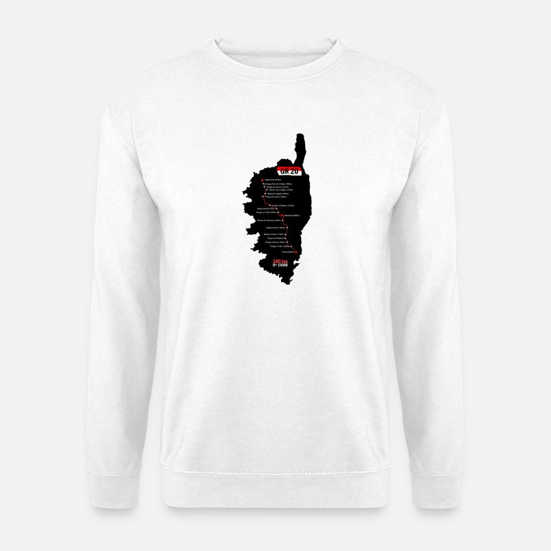 GR20-Karte - Unisex Pullover - Weiß