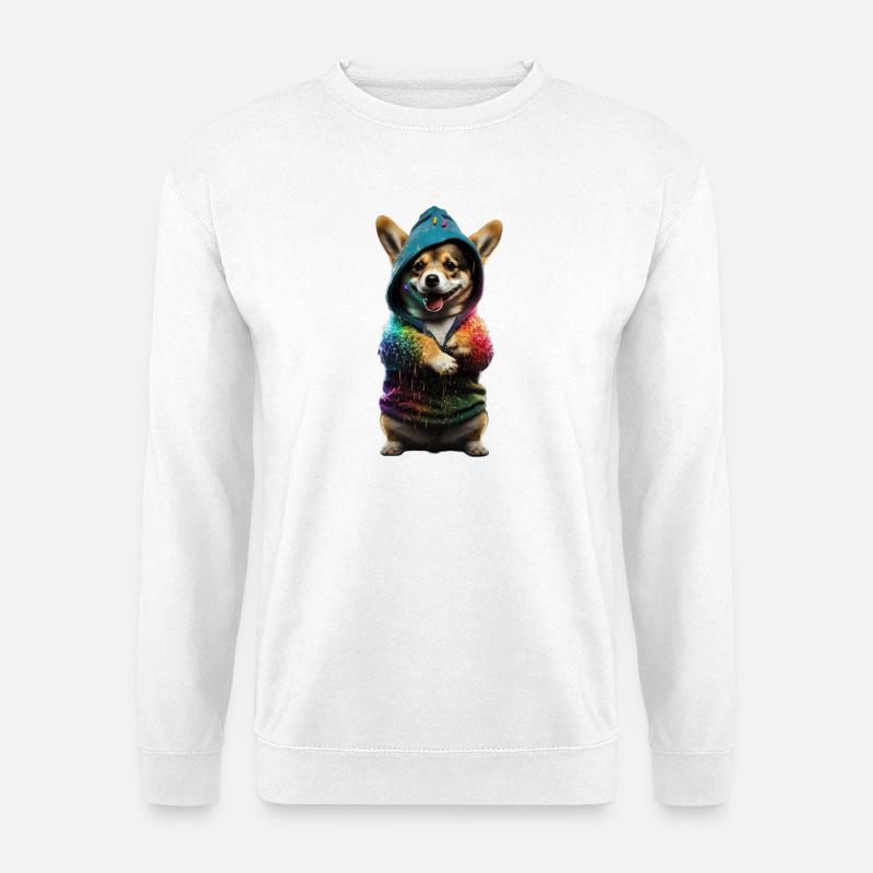 Stylish Pup - Unisex Pullover - Weiß