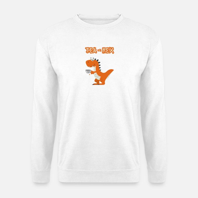 TeaRex Dino Teacup - Unisex Pullover - Weiß