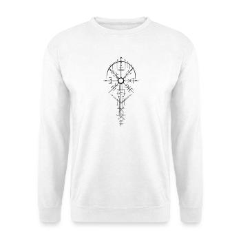 Nordic Rune Amulet Design - Unisex Sweatshirt - white - Front