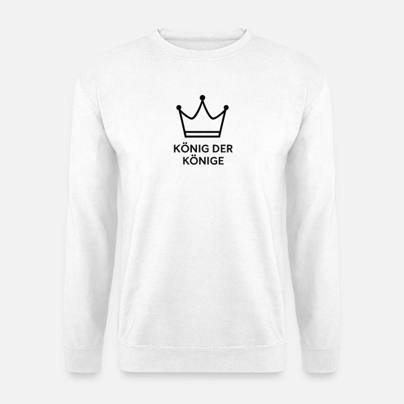 König der Könige Krone - Unisex Pullover - Weiß