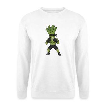 Leek Boxer Martial Arts Spring Onion Boxing Art - Unisex Sweatshirt - white - Front