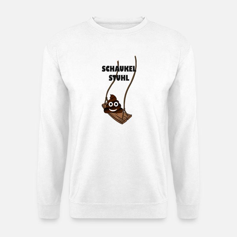 Stuhl Schaukelstuhl  - Unisex Pullover - Weiß