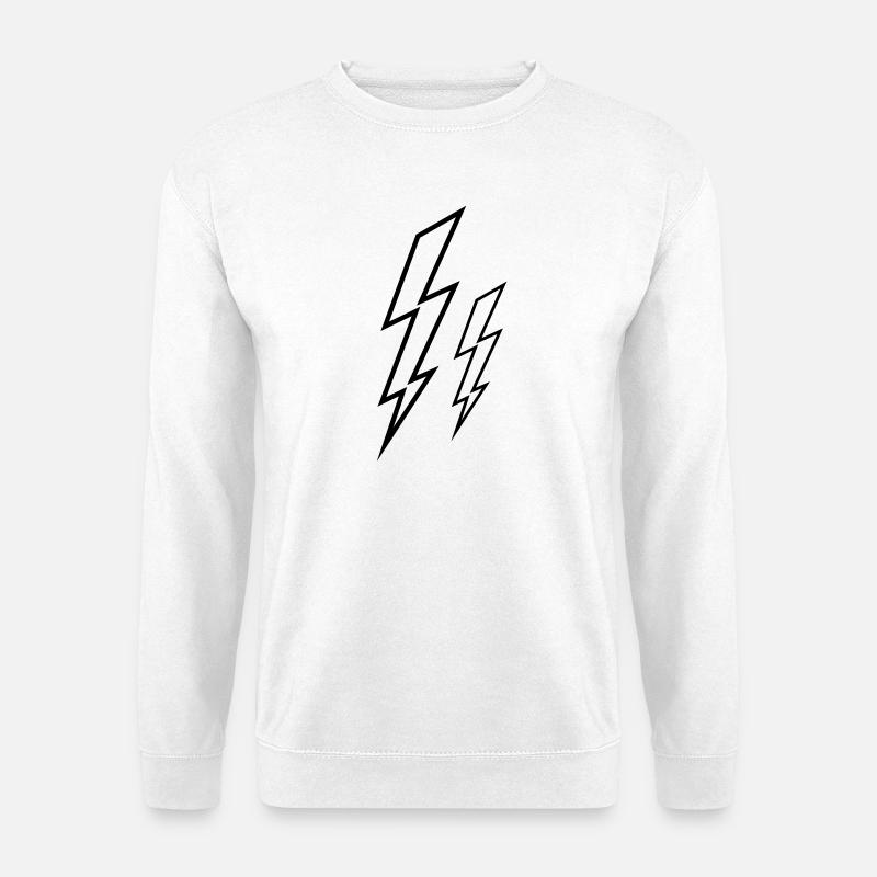 Blitze - Unisex Pullover - Weiß