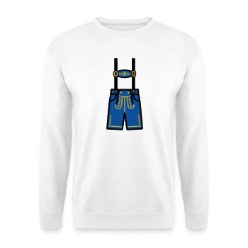 Festival traditionnel des costumes traditionnels de Bavière de Lederhosen Jardin à bière - Sweat-shirt Unisexe - blanc - Devant