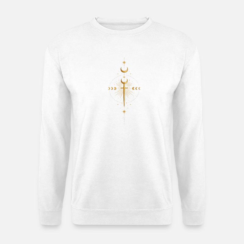 Épée Étoile d’Or - Sweat-shirt Unisexe - blanc