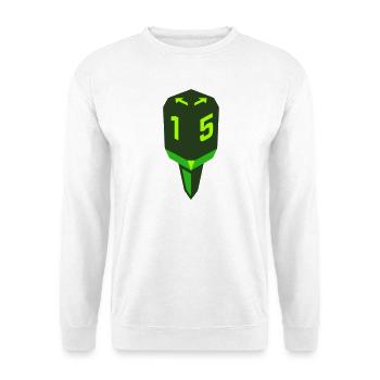 Golf Tee Abschlag Logo - Unisex Pullover - Weiß - Vorne