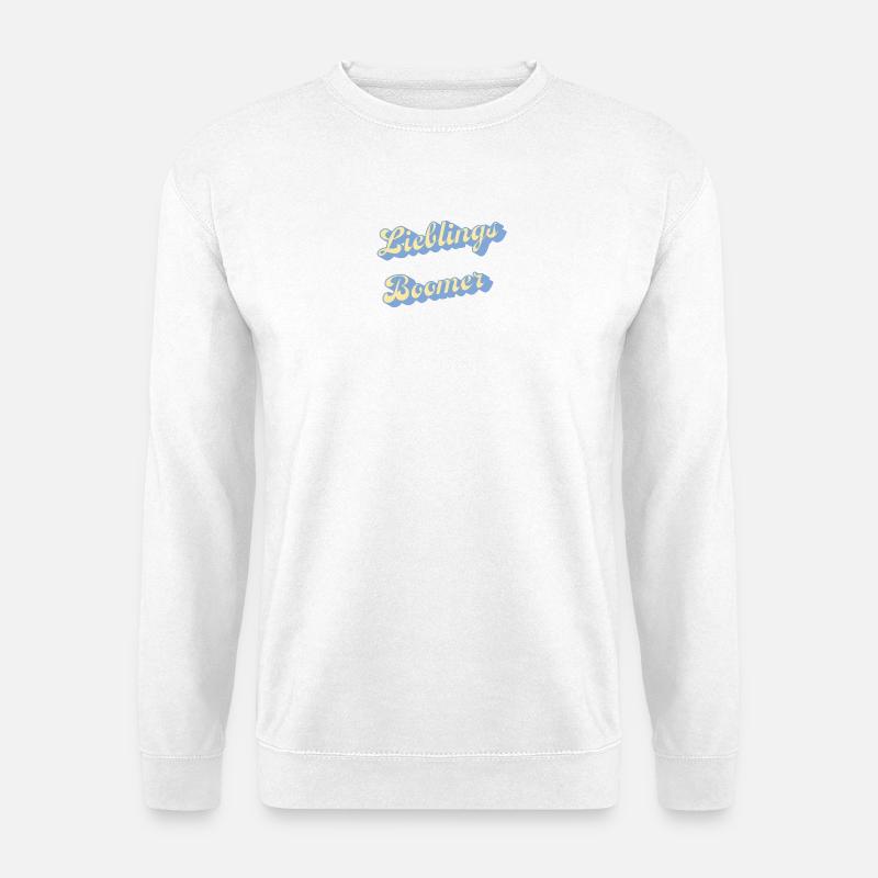 Lieblings Boomer Retro Script - Unisex Pullover - Weiß