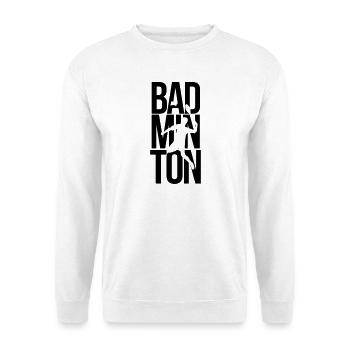 badminton - Unisex Sweatshirt - white - Front