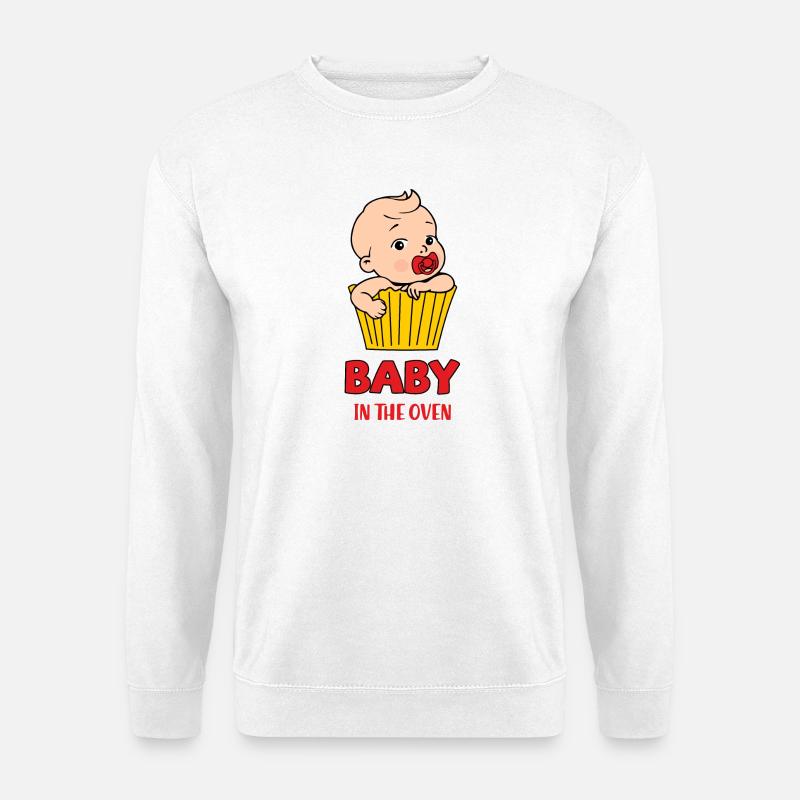 Baby im Ofen - Unisex Pullover - Weiß