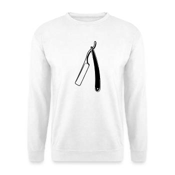Image d’ombre transparente comme un rasoir - Sweat-shirt Unisexe - blanc - Devant
