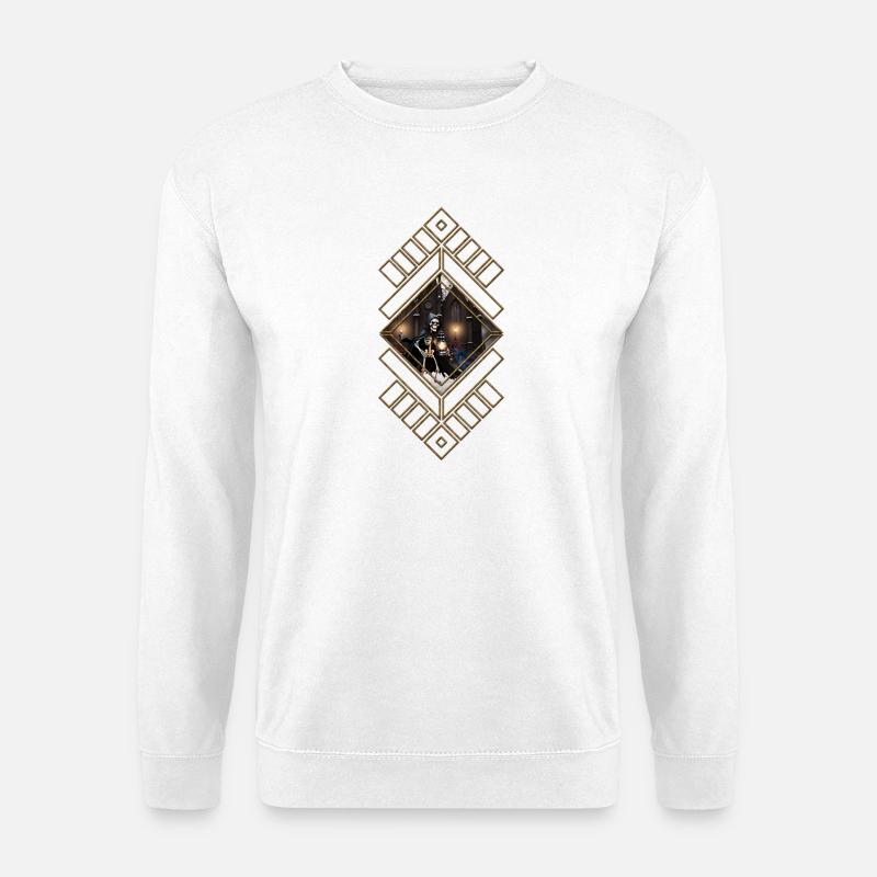 In einer furchterregenden, dunklen Nacht - Unisex Pullover - Weiß