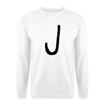 Buchstaben J - Unisex Pullover - Weiß - Vorne