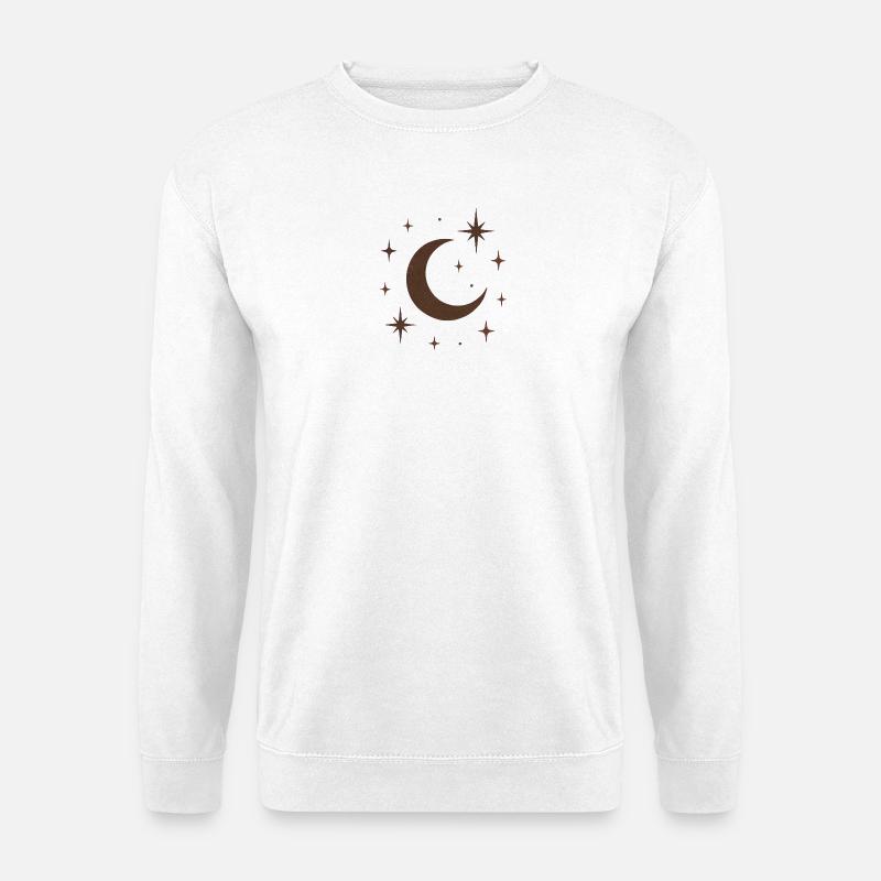 "Himmlischer Mond" - Unisex Pullover - Weiß