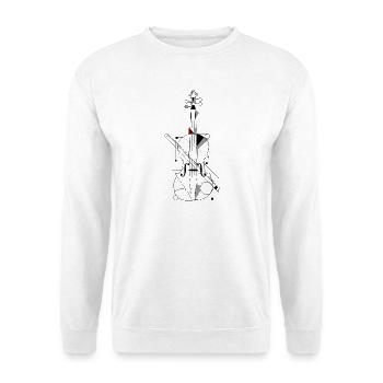 violon - Sweat-shirt Unisexe - blanc - Devant