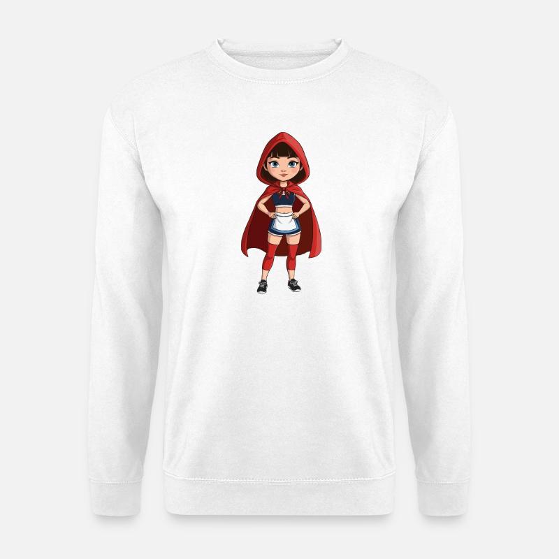 Rotkäppchen_hart - Unisex Pullover - Weiß