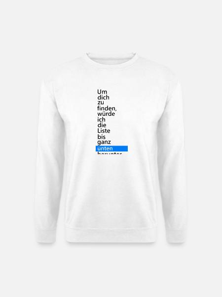 list - Unisex Sweatshirt - white