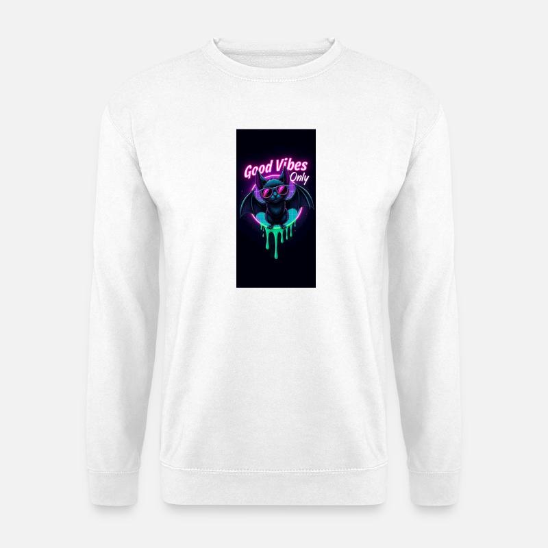 Neon Bat - Unisex Pullover - Weiß