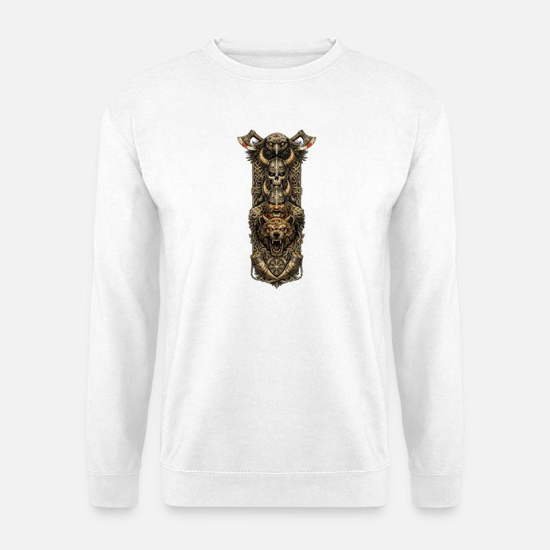 Rabenwolf Wikinger Orden - Unisex Pullover - Weiß