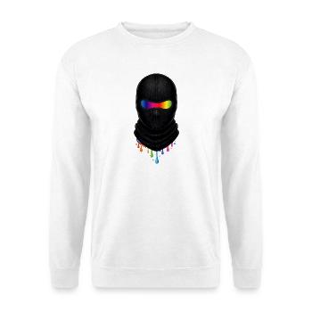 Balaclava Rainbow Streetwear Pride Motif - Unisex Sweatshirt - white - Front
