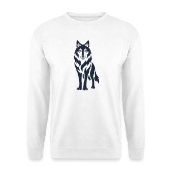 Wolfsnacht Silhouette - Unisex Sweatshirt - white - Front