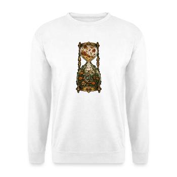 Herbststundenglas - Unisex Pullover - Weiß - Vorne - Alina (178cm) & Michal (187cm)
