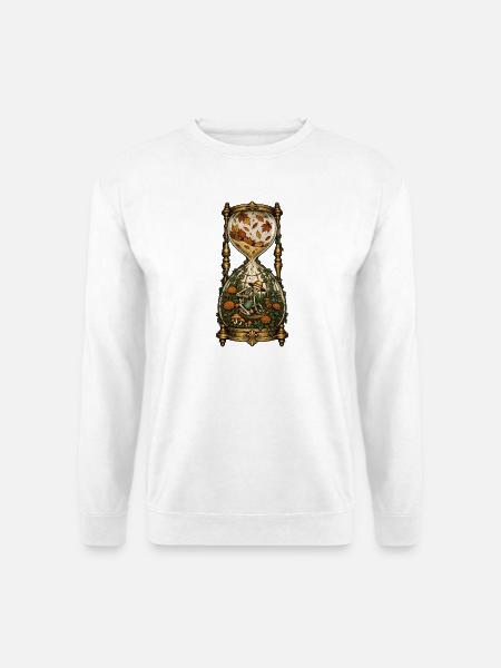 Herbststundenglas - Unisex Pullover - Weiß