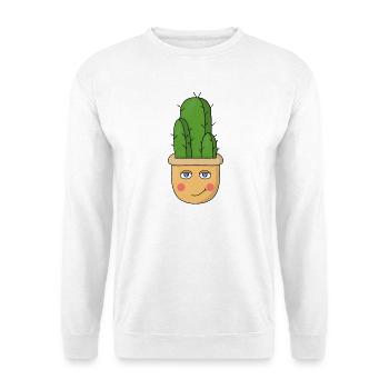 A cute cactus - Unisex Sweatshirt - white - Front