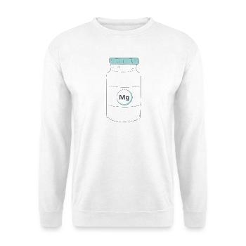 Dietary supplement magnesium protein - Unisex Sweatshirt - white - Front