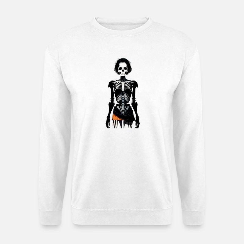 Halloween Skelett - Unisex Pullover - Weiß