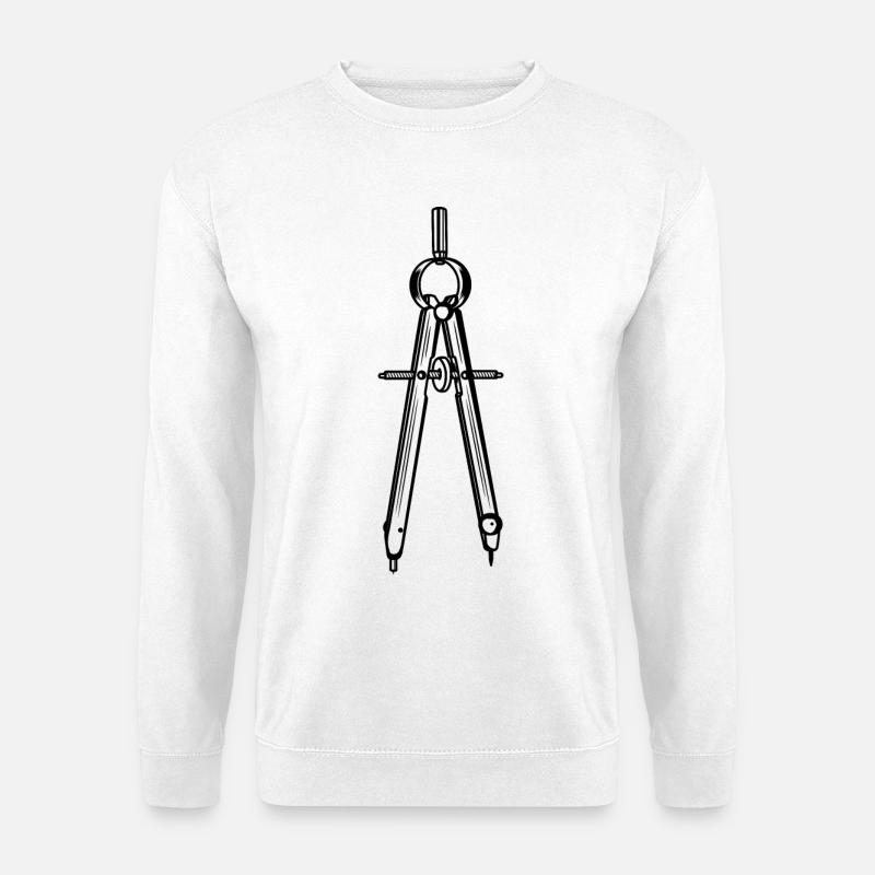 Zirkel - Unisex Pullover - Weiß