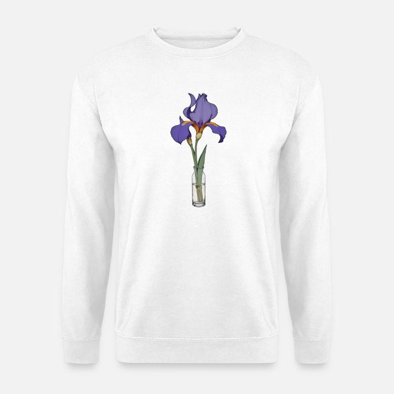 Schwertlilie - Unisex Pullover - Weiß