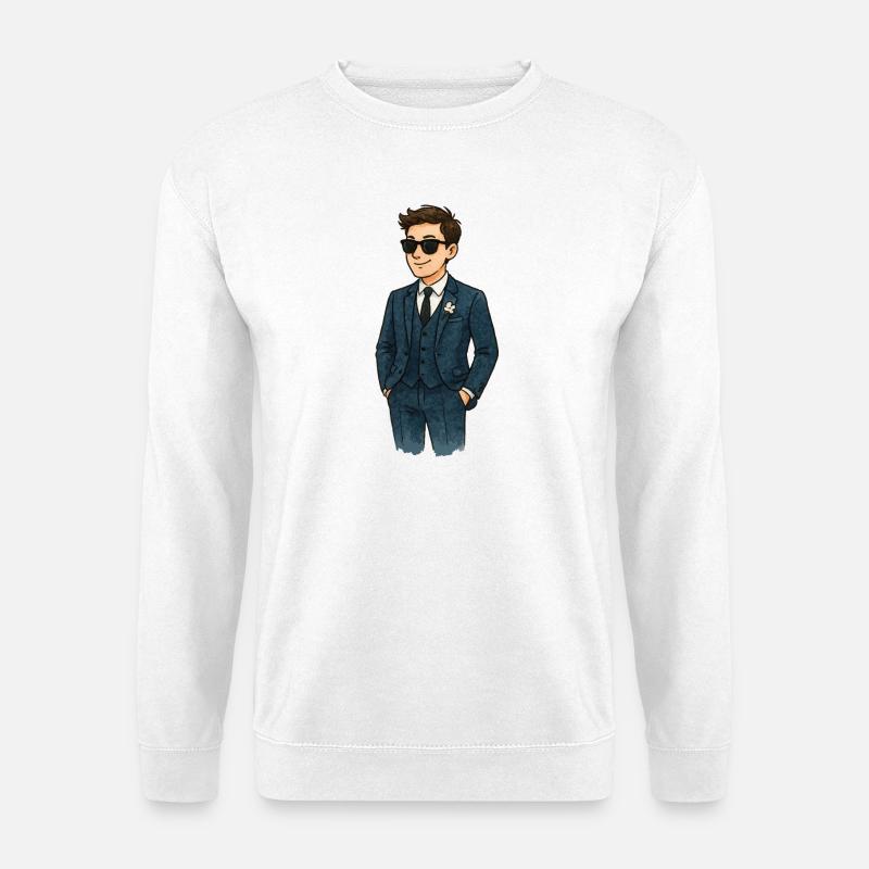 Bräutigam Bachelor - Unisex Pullover - Weiß