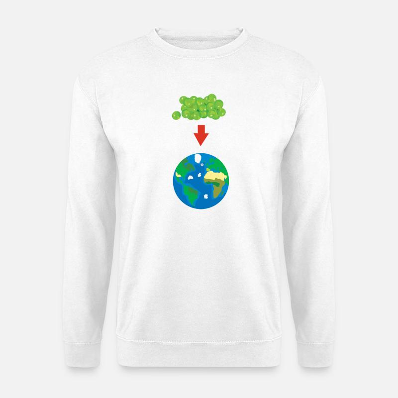 Erbsen auf der Erde - Unisex Pullover - Weiß