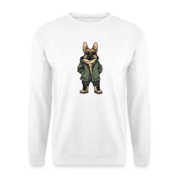 Krebs Krabbe Cool Winter - Unisex Pullover - Weiß - Vorne