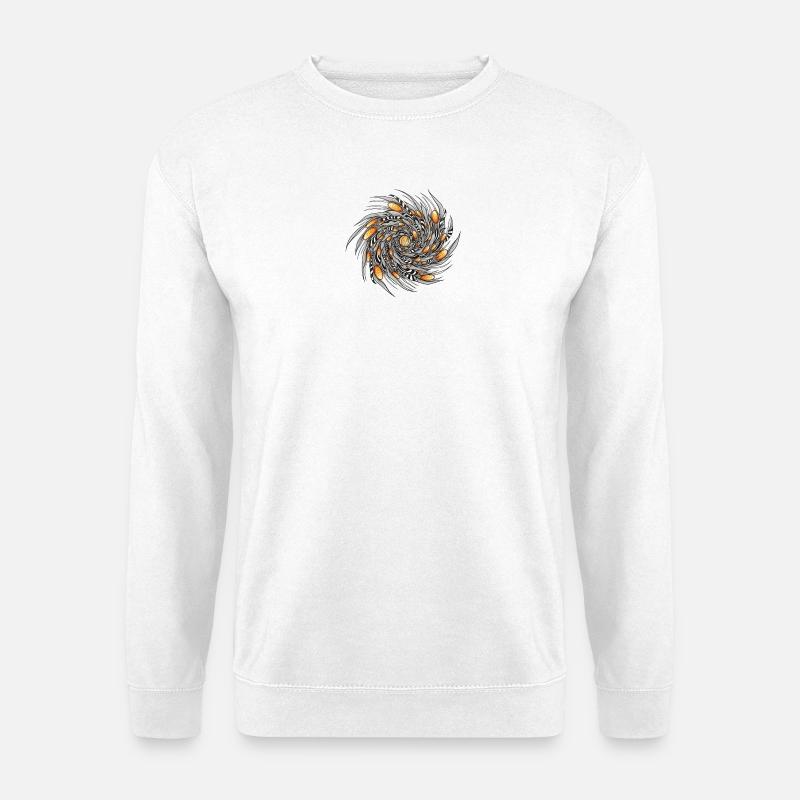 Spiral Spring Pattern - Unisex Sweatshirt - white