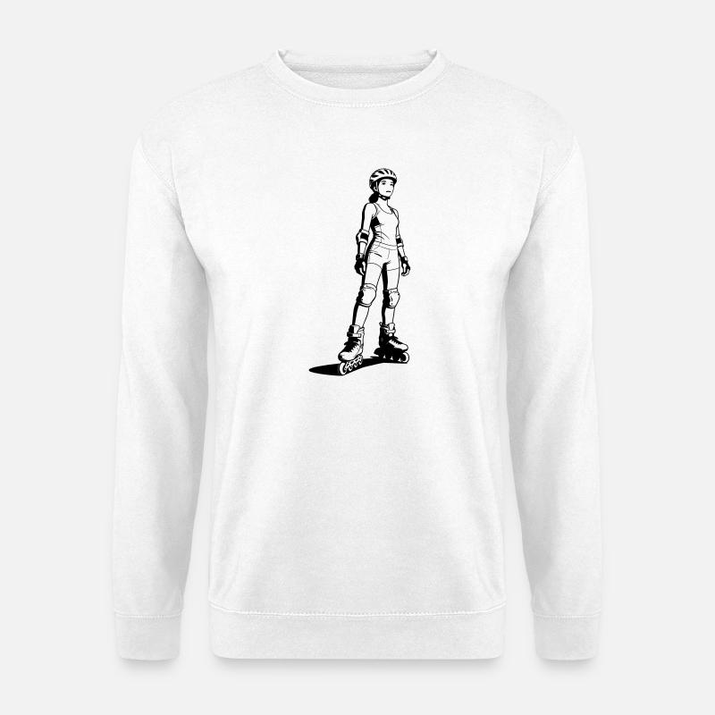 inline skating - Unisex Sweatshirt - white