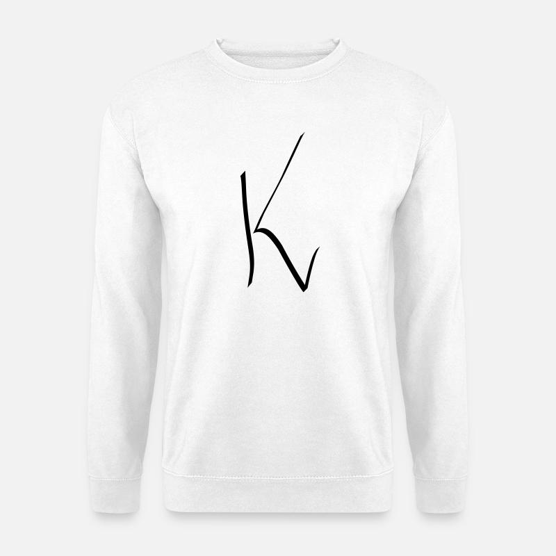 Buchstabe K - Unisex Pullover - Weiß