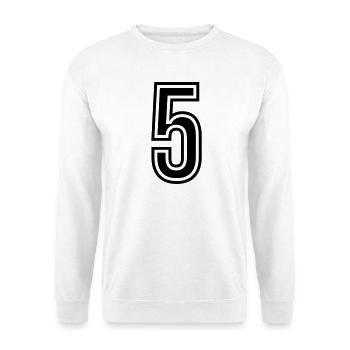 5 Number Symbol - Unisex Sweatshirt - white - Front