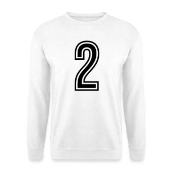 2 Symbole numérique - Sweat-shirt Unisexe - blanc - Devant