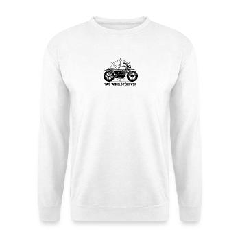 Two wheels forever - Unisex Sweatshirt - white - Front