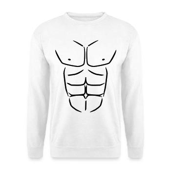 Sixpack Six pack Abs - Unisex Pullover - Weiß - Vorne