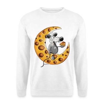 The Mouse Love Cheese - Unisex Sweatshirt - white - Front