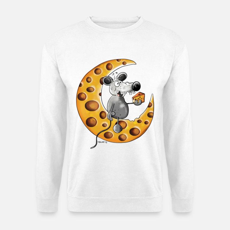 The Mouse Love Cheese - Unisex Sweatshirt - white