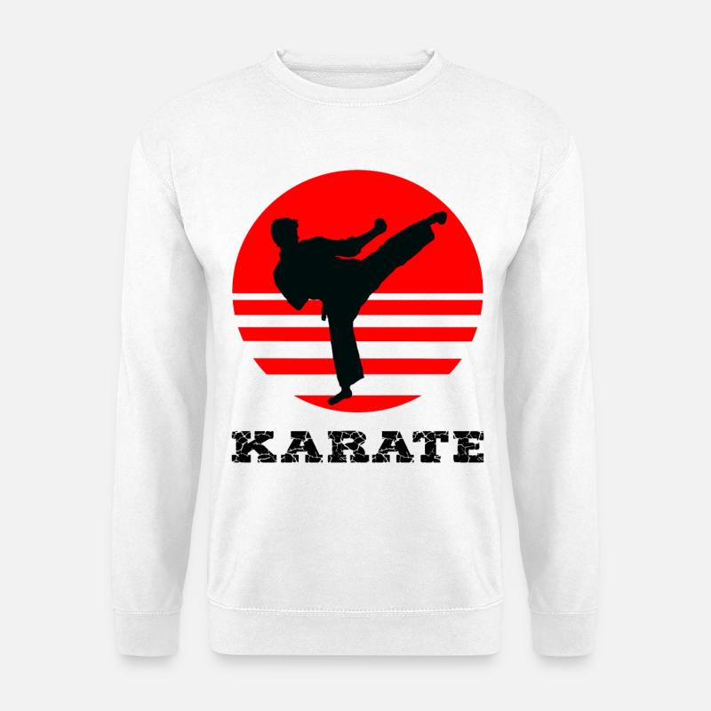 karaté - Sweat-shirt Unisexe - blanc