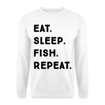 Sport fishermen - Unisex Sweatshirt - white - Front