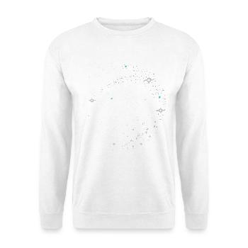 Cerf Fantaisie Constellation Bois - Sweat-shirt Unisexe - blanc - Devant