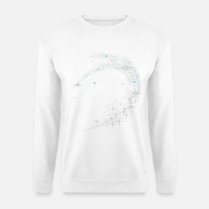 Hirsch Fantasy Sternbild Geweih - Unisex Pullover - Weiß